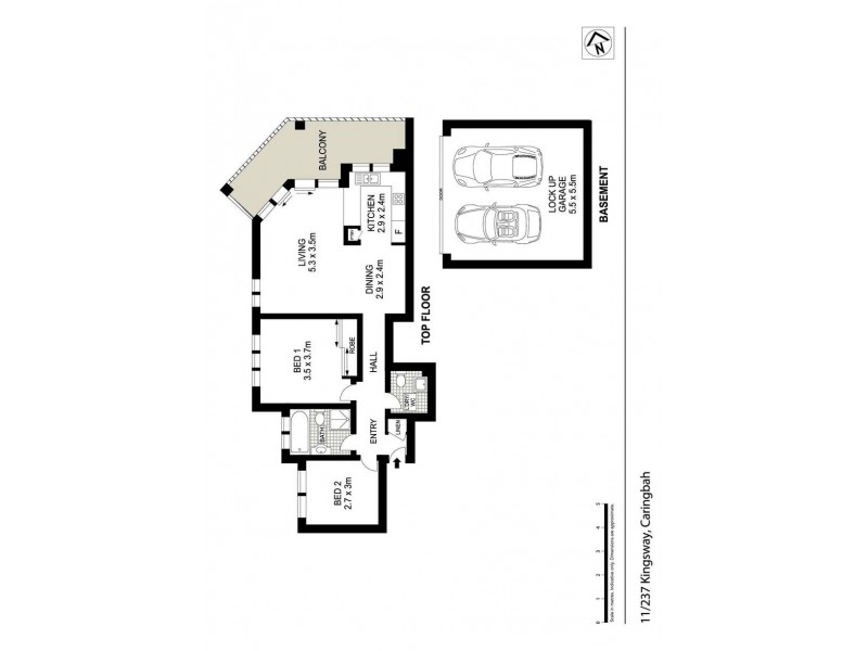11/237 Kingsway, Caringbah NSW 2229 Floorplan