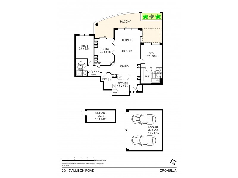 29/1-7 Allison Road, Cronulla NSW 2230 Floorplan