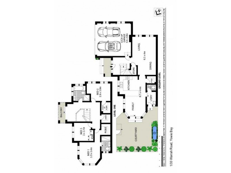 1/33 Warrah Road, Yowie Bay NSW 2228 Floorplan