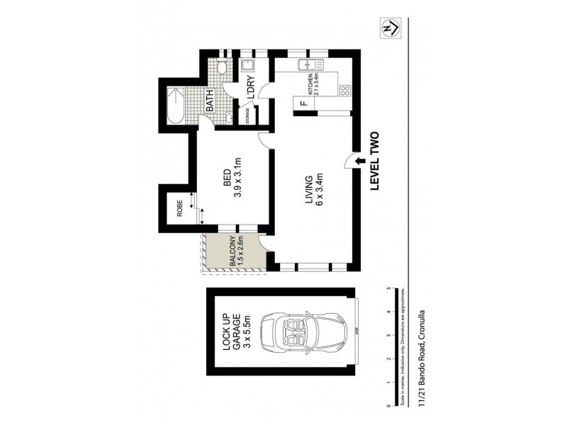 11/21 Bando Road, Cronulla NSW 2230 Floorplan