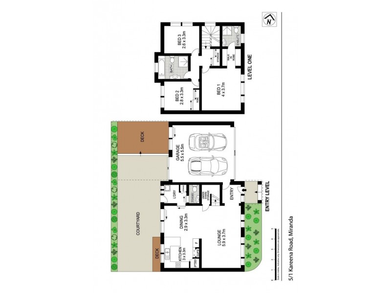 5/1 Kareena Road, Miranda NSW 2228 Floorplan