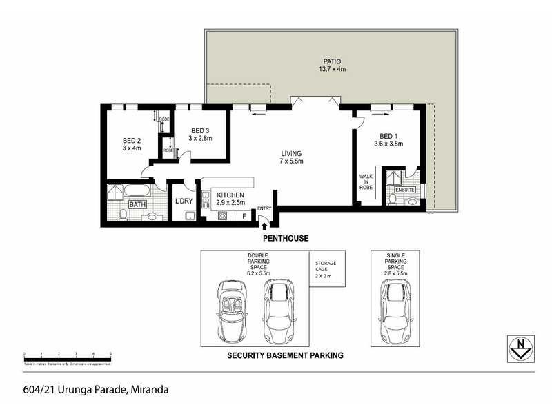 604/21-25 Urunga Parade, Miranda NSW 2228 Floorplan