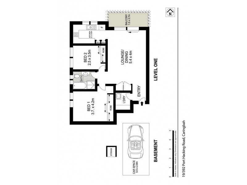 19/392 Port Hacking Road, Caringbah NSW 2229 Floorplan