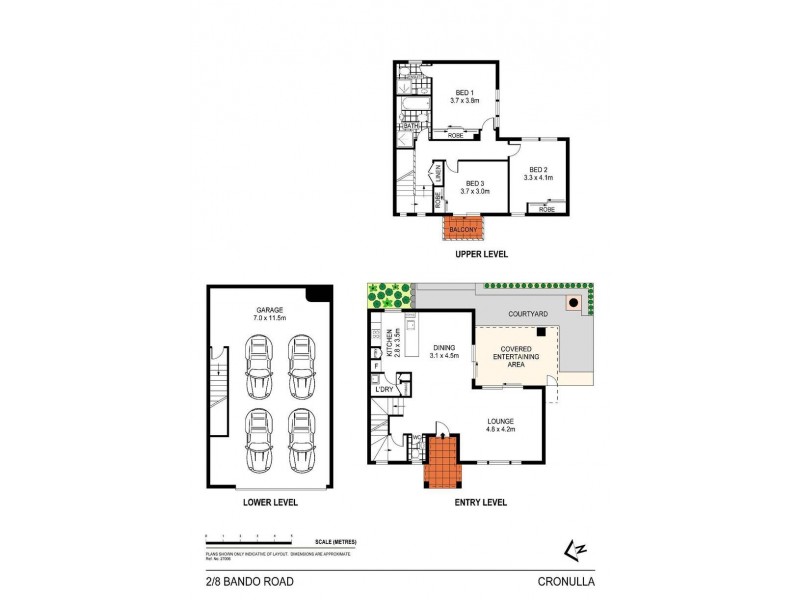 2/8 Bando Road, Cronulla NSW 2230 Floorplan