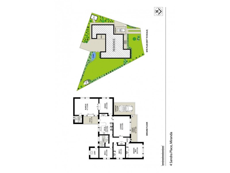 4 Sandra Place, Miranda NSW 2228 Floorplan