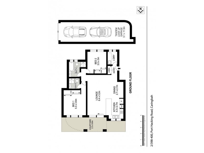 2/398 Port Hacking Road, Caringbah NSW 2229 Floorplan