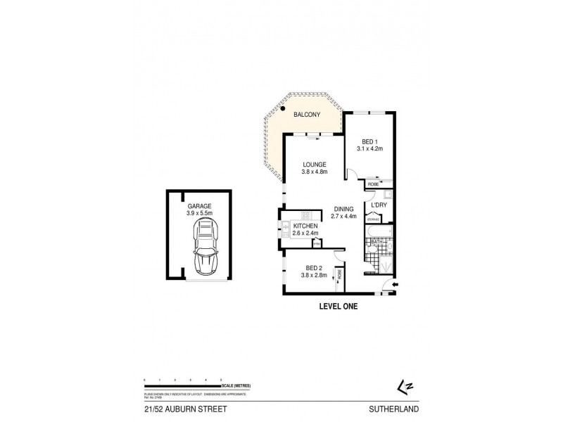 21/52 Auburn Street, Sutherland NSW 2232 Floorplan