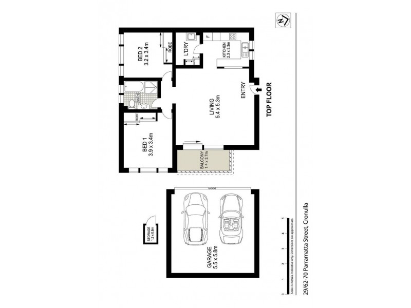29/62-70 Parramatta Street, Cronulla NSW 2230 Floorplan