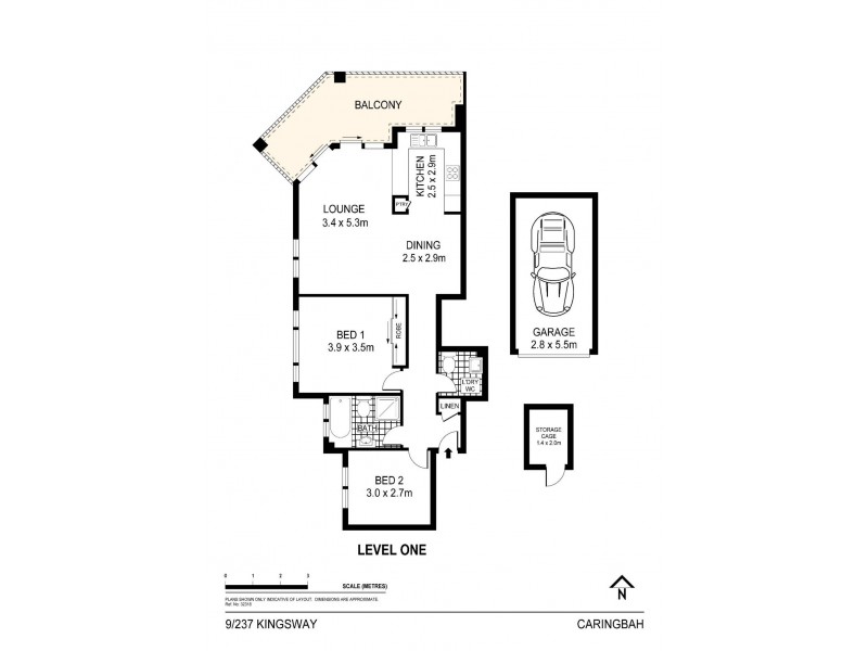 9/237 Kingsway, Caringbah NSW 2229 Floorplan