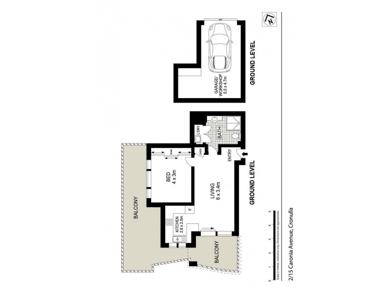 2/15 Caronia Avenue, Cronulla NSW 2230 Floorplan