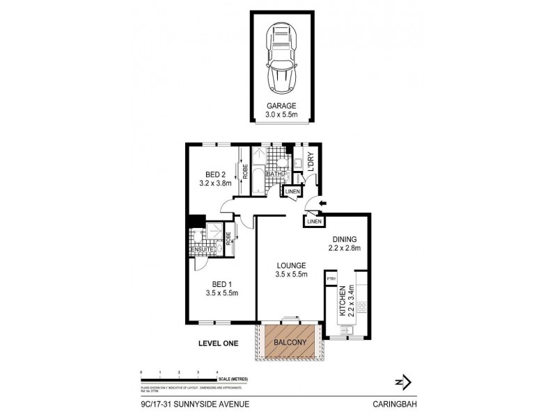 9c/17-31 Sunnyside Avenue, Caringbah NSW 2229 Floorplan
