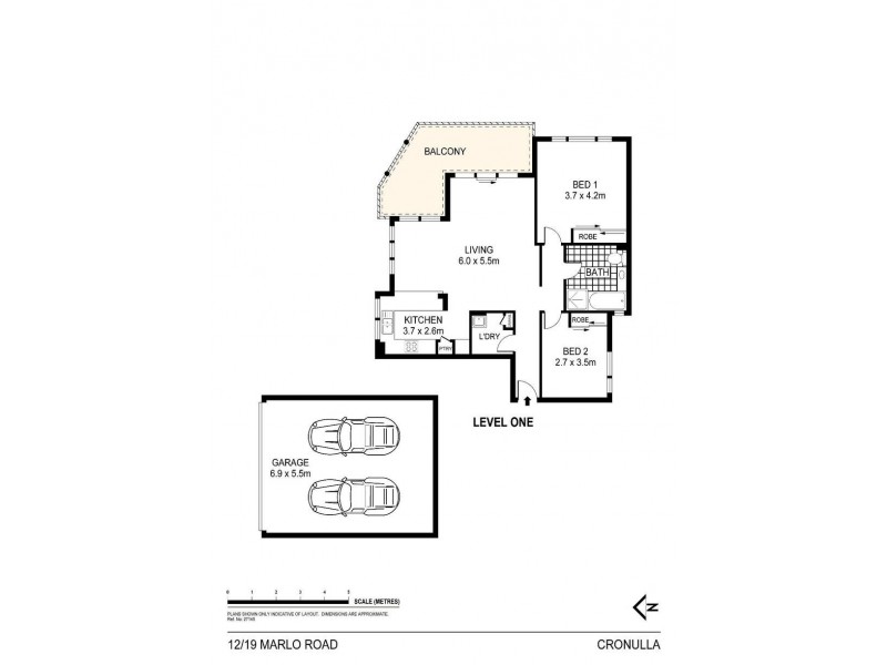 12/19 Marlo Road, Cronulla NSW 2230 Floorplan