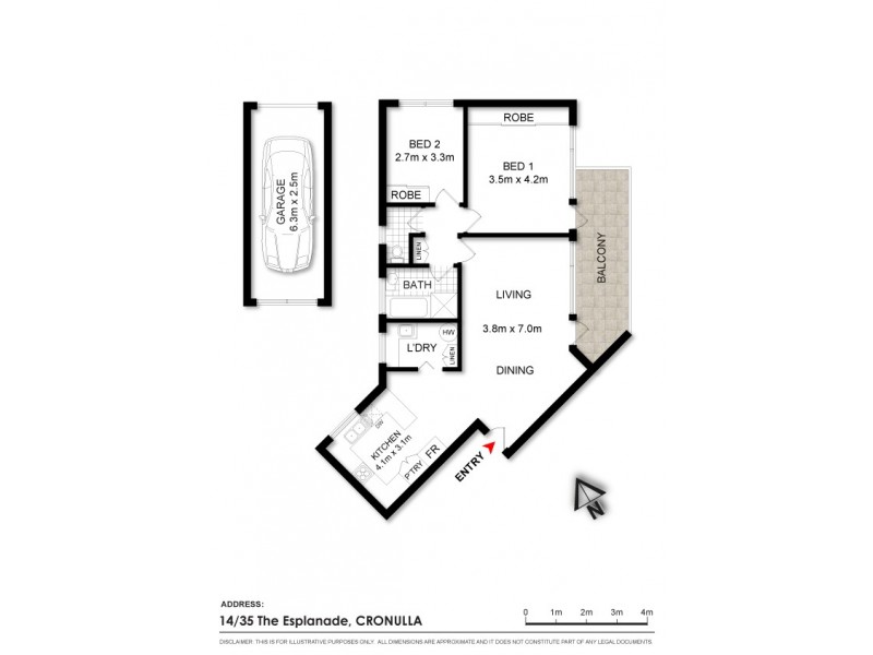 14/35 The Esplanade, Cronulla NSW 2230 Floorplan