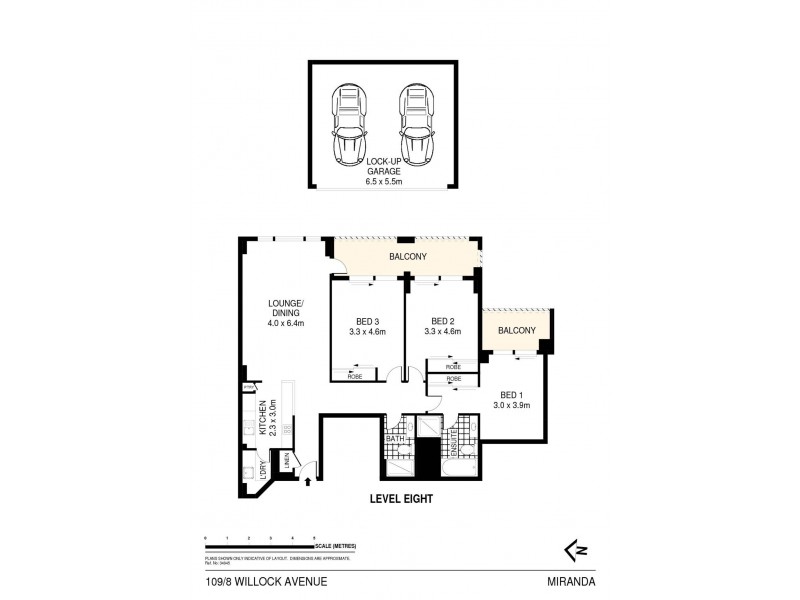 109/8 Willock Avenue, Miranda NSW 2228 Floorplan