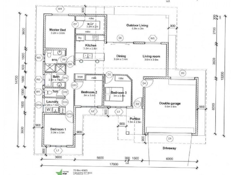 165 Flynn Circuit, Bellamack NT 0832 Floorplan