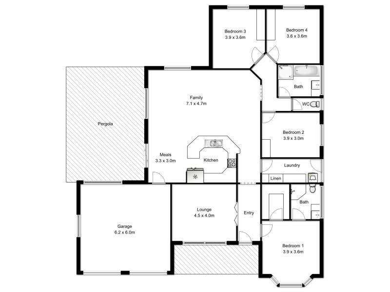 43 Plunkett Terrace, Millicent SA 5280 Floorplan