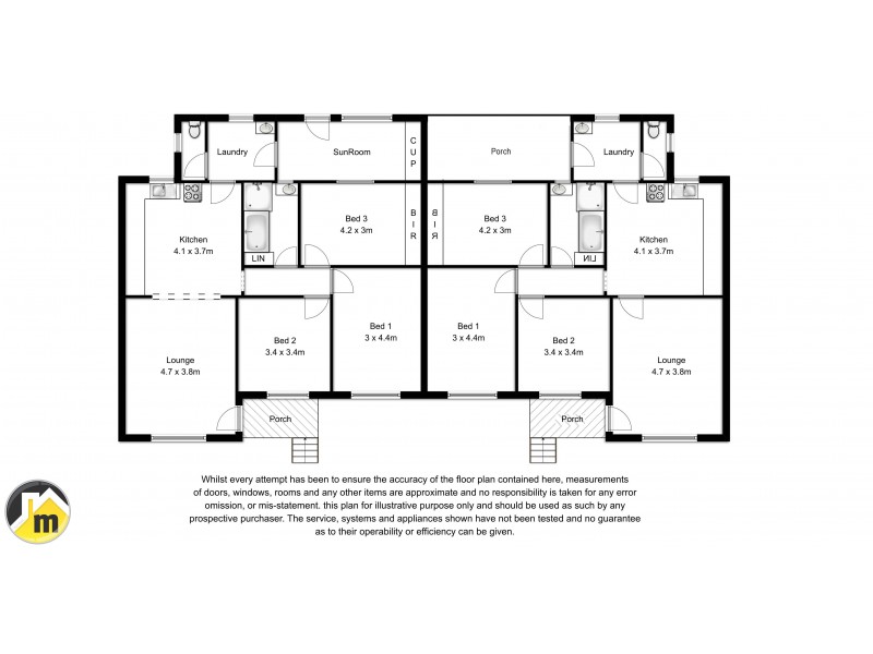 6 & 8 Jarrah Street, Mount Gambier SA 5290 Floorplan