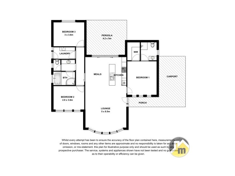 2 Grey Terrace, Millicent SA 5280 Floorplan