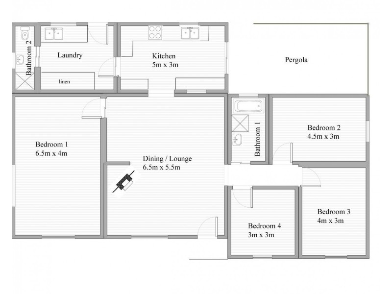 12 North Terrace, Tantanoola SA 5280 Floorplan