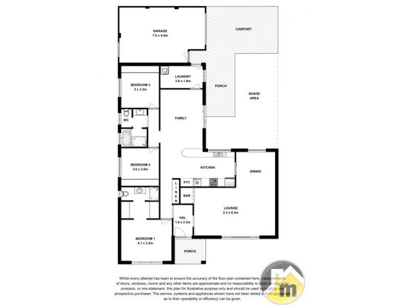 1 Grosser Street, Millicent SA 5280 Floorplan