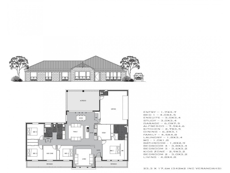 7 Brennan Court, Millicent SA 5280 Floorplan