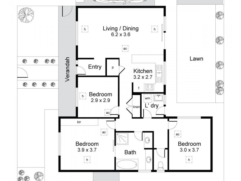 34b Norma Street, Mile End SA 5031 Floorplan