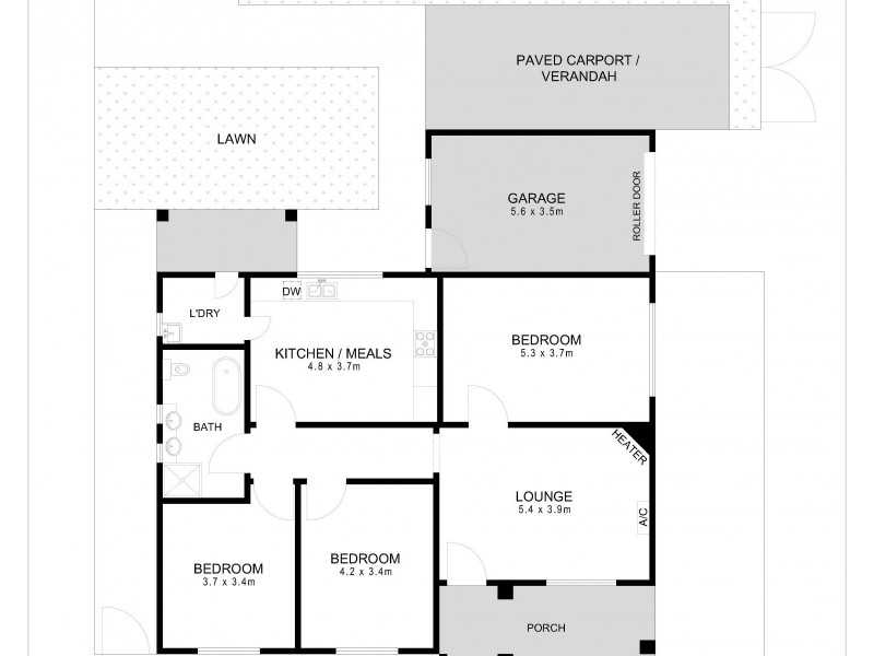 9 Milburn Street, Ottoway SA 5013 Floorplan