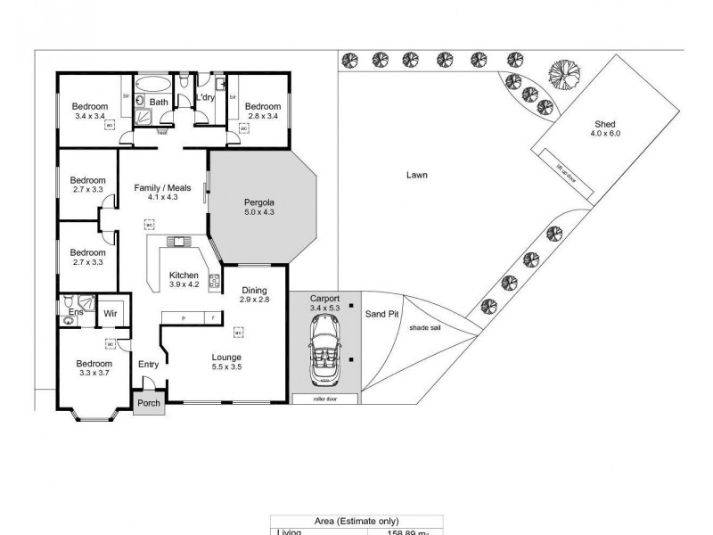 8 Carnation Court, Parafield Gardens SA 5107 Floorplan
