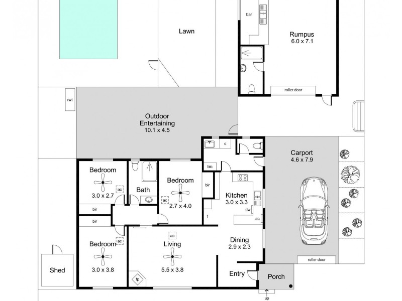 8 Woodchester Street, Para Hills West SA 5096 Floorplan