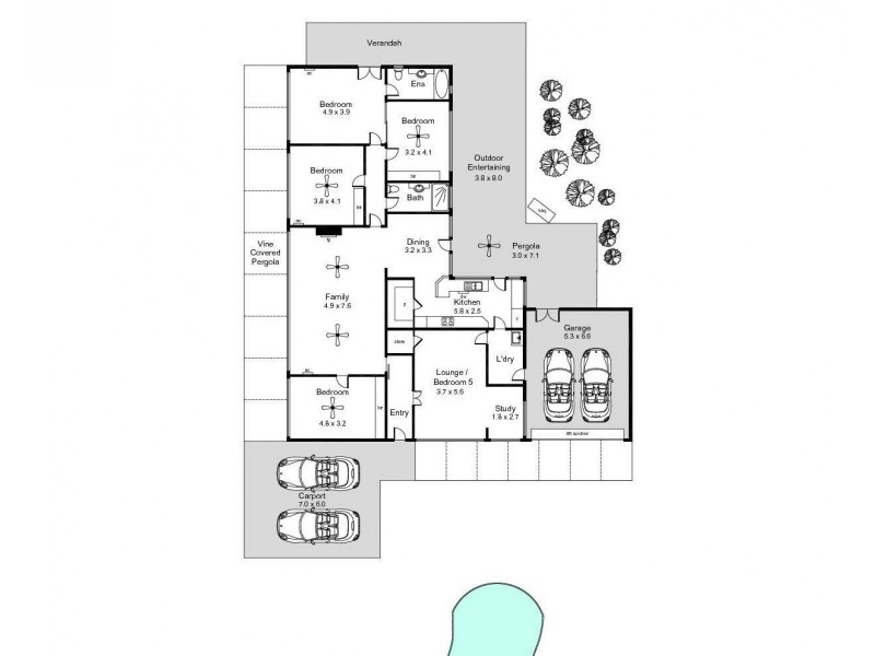 55 Ridgeland Drive, Teringie SA 5072 Floorplan