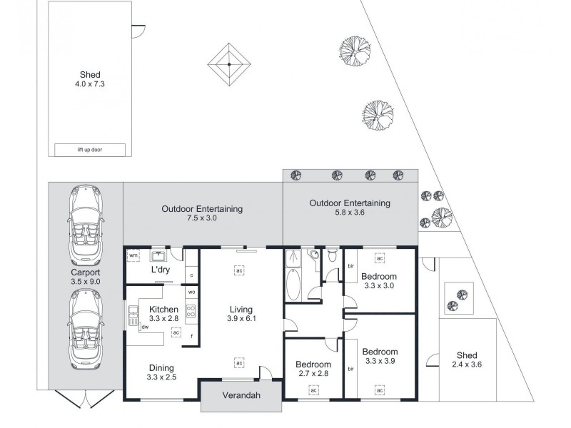 61 Fraser Drive, North Haven SA 5018 Floorplan