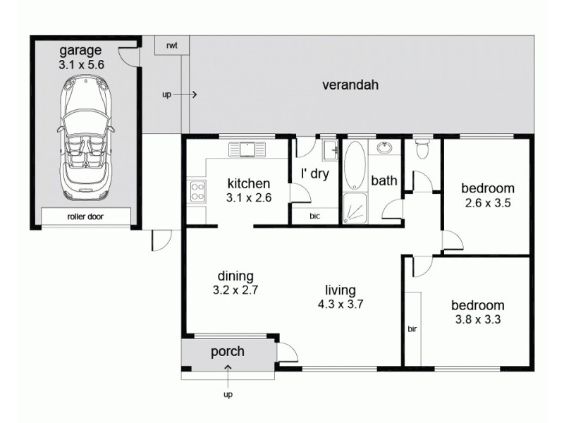 2/18 Fisher Street, Fullarton SA 5063 Floorplan