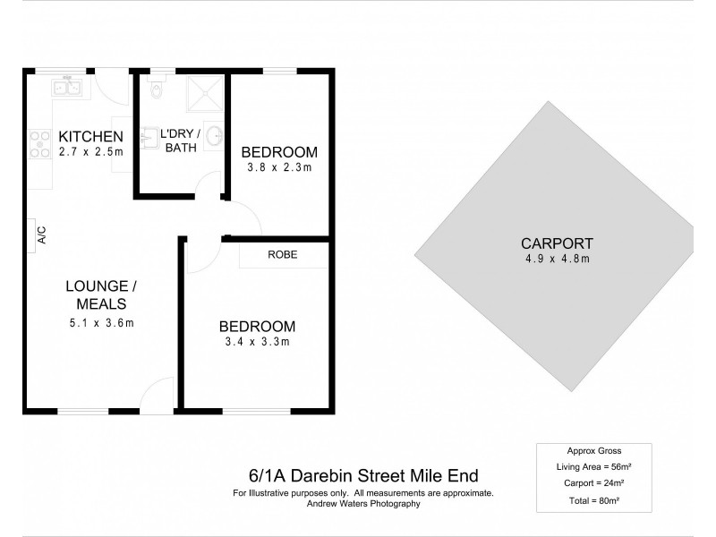 6/1a Darebin Street, Mile End SA 5031 Floorplan