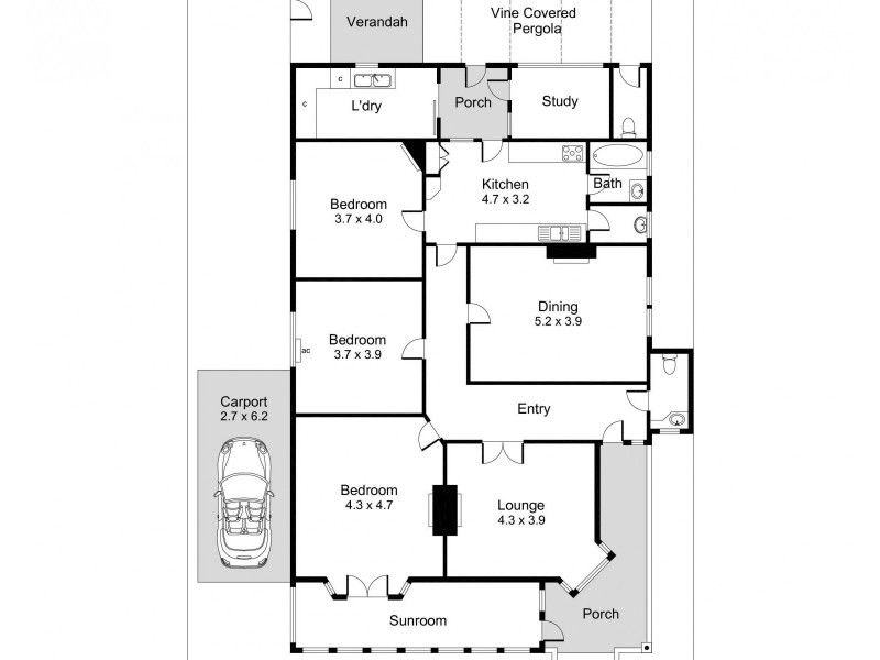 312 Henley Beach Road, Underdale SA 5032 Floorplan