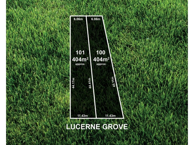 Lot 100 & 101, Lucerne Grove, Findon SA 5023