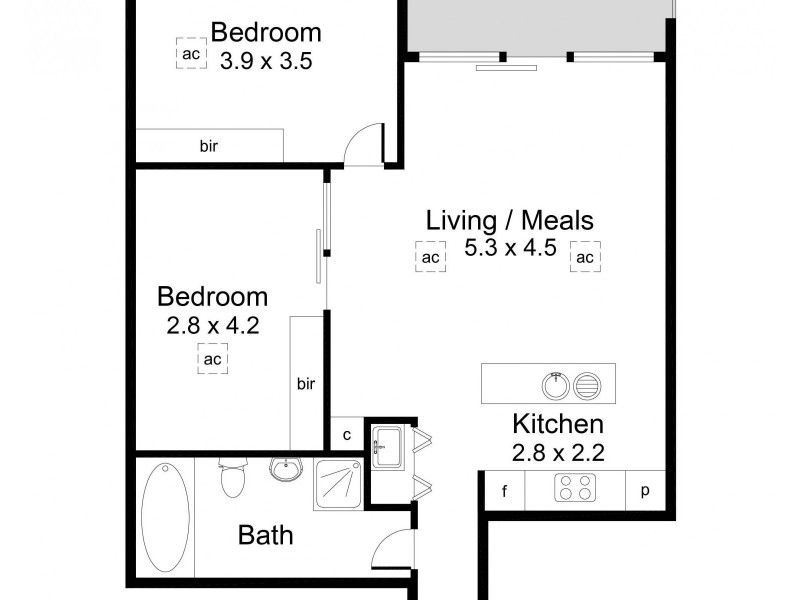 821/29 Colley Terrace, Glenelg SA 5045 Floorplan