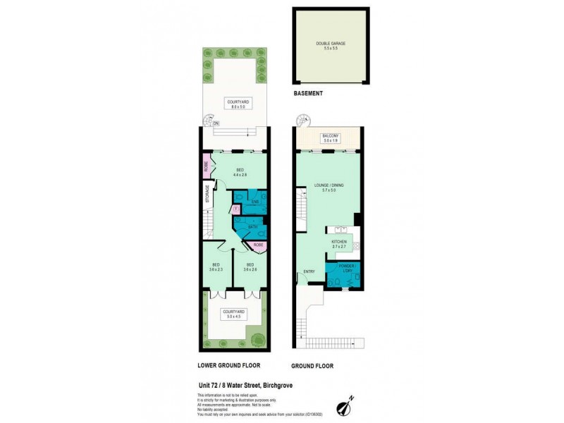 72/8 Water Street, Birchgrove NSW 2041 Floorplan