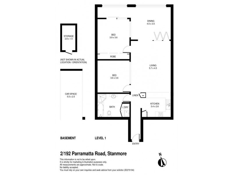 2/192 Parramatta Road, Stanmore NSW 2048 Floorplan