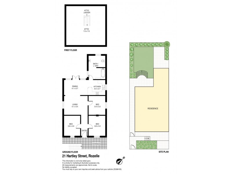 21 Hartley Street, Rozelle NSW 2039 Floorplan