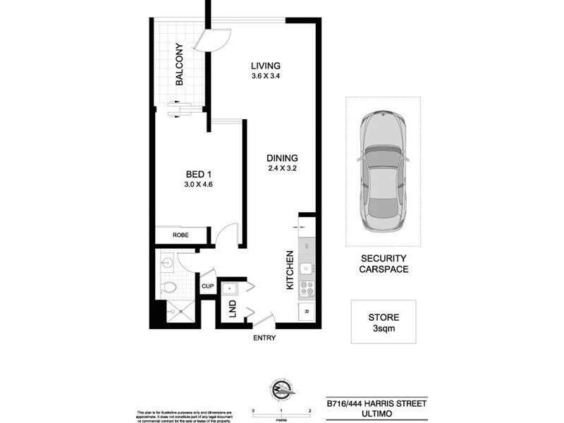 B716/444 Harris Street, Ultimo NSW 2007 Floorplan