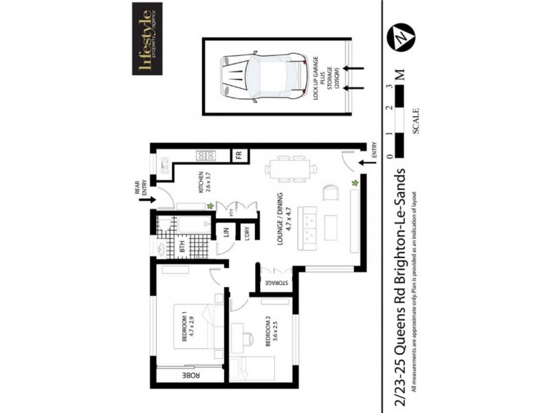 2/23 Queens Road, Brighton-le-sands NSW 2216 Floorplan
