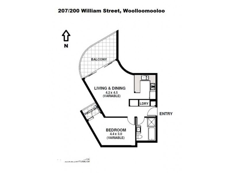 200 William Street, Woolloomooloo NSW 2011 Floorplan