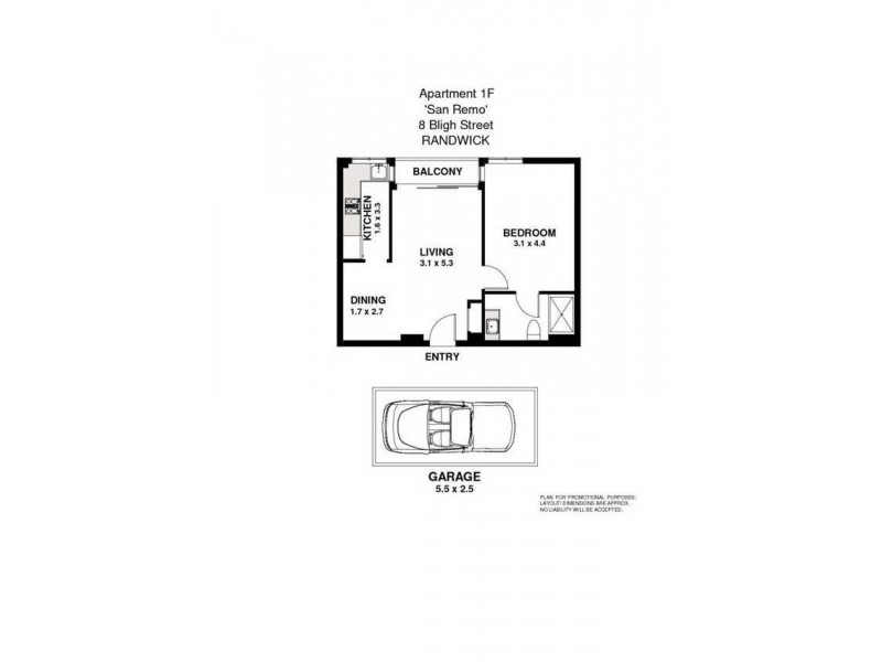 8 Bligh Place, Randwick NSW 2031 Floorplan