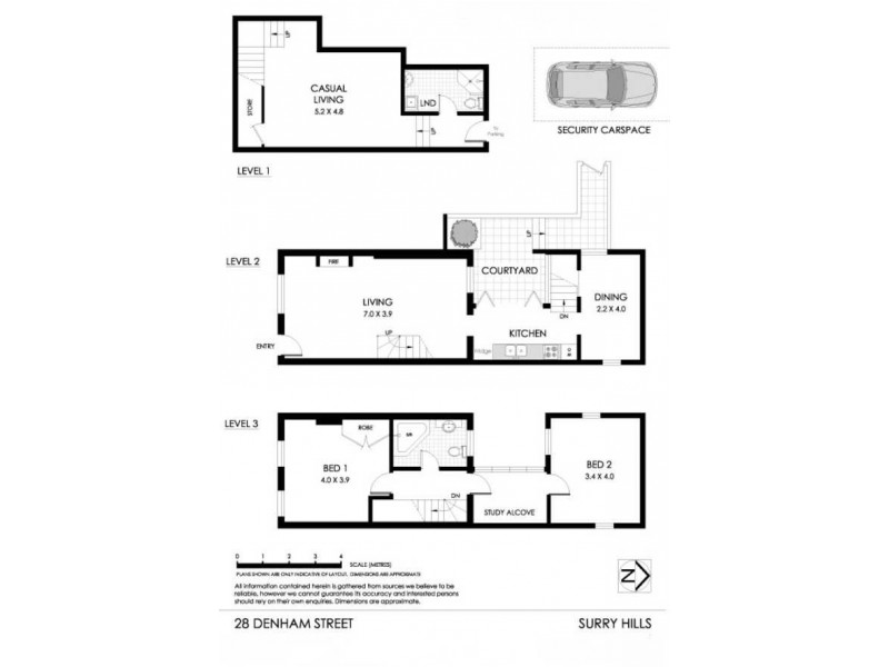 28 Denham Street, Surry Hills NSW 2010 Floorplan