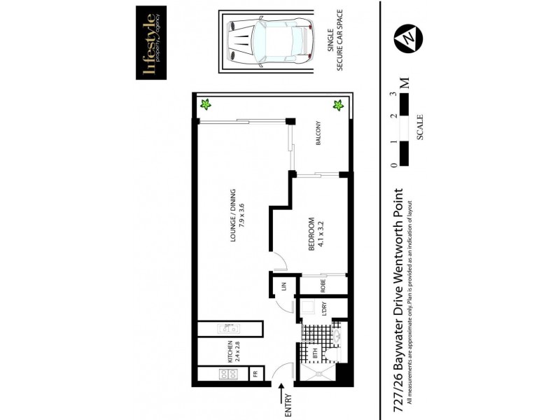 B727/26 Bayswater Drive, Wentworth Point NSW 2127 Floorplan