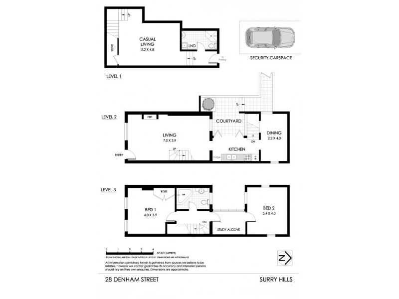 28 Denham Street, Surry Hills NSW 2010 Floorplan