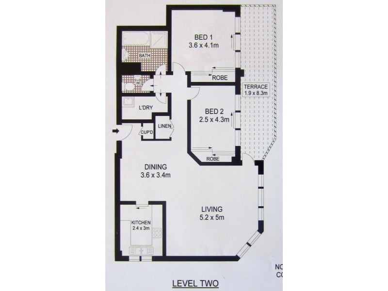 2/204 Victoria Street, Potts Point NSW 2011 Floorplan