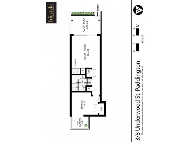 3/8 Underwood Street, Paddington NSW 2021 Floorplan