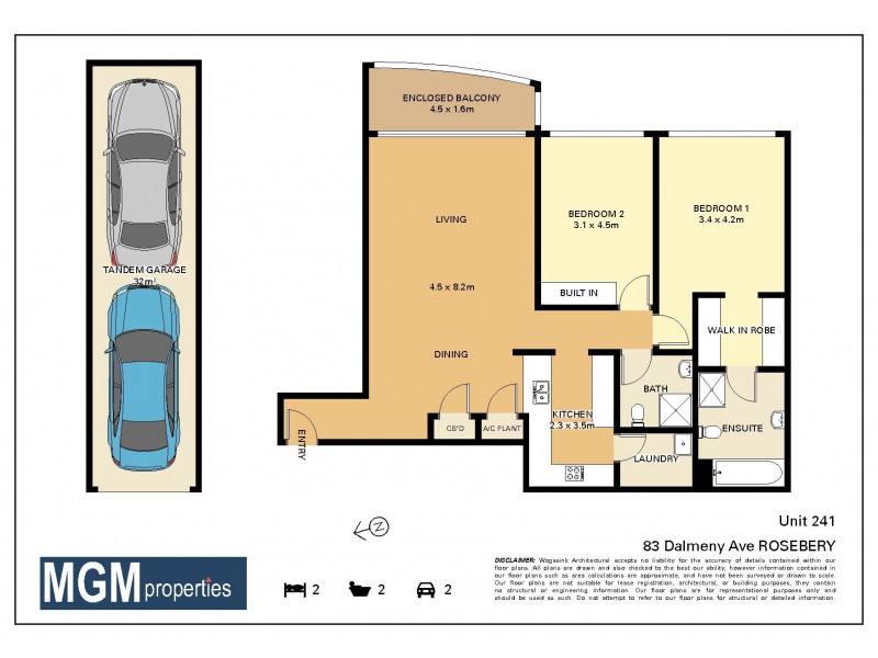 241/83-93 Dalmeny Avenue, Rosebery NSW 2018 Floorplan
