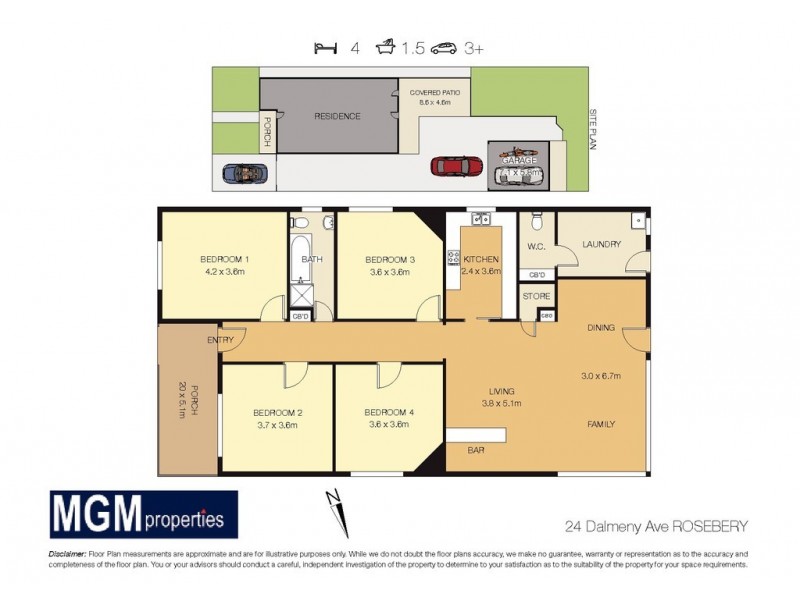 24 Dalmeny Avenue, Rosebery NSW 2018 Floorplan